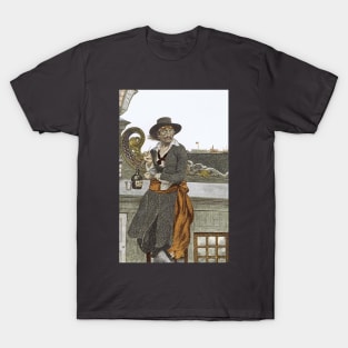 Kidd on the Deck of the Adventure Galley by Howard Pyle T-Shirt